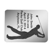 Golf Hole-in-One-Gedenkfeier individuell anpassbar Magnet (Horizontal)