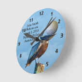 Golf Hole-in-One-Gedenkfeier individuell anpassbar Runde Wanduhr (Winkel)