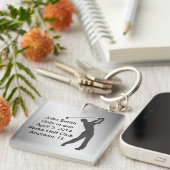 Golf-Hole-in-One-Gedenkveranstaltung individuell a Schlüsselanhänger (Vorderseite rechts)