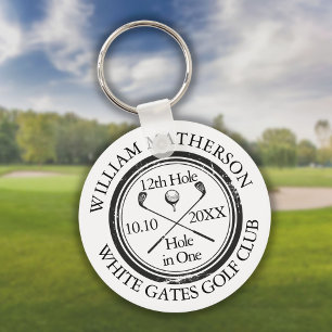 Golf Hole-in-One Klassiker Custom Schlüsselanhänger