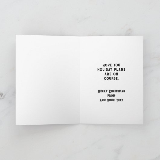 Golf Hole-in-one Weihnachten (Innenseite)