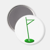Golf Hole Marker Magnet (Vorderseite/Rückseite)