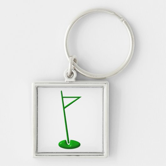 Golf Hole Marker Schlüsselanhänger (Vorne)