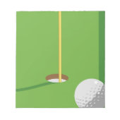 Golf Hole Notizblock (Vorderseite)