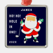 Golf Hole-on-one Keepsake Gift Ornament Aus Metall (Vorne)