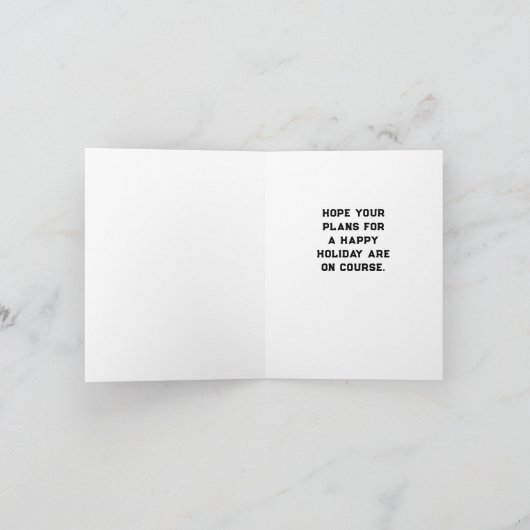 Golf Hole zu Weihnachten (Innenseite)