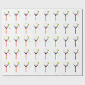 Golf Holiday Geschenk Geschenkpapier (Flach)