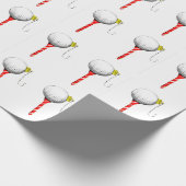 Golf Holiday Geschenk Geschenkpapier (Ecke)