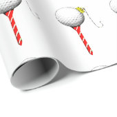 Golf Holiday Geschenk Geschenkpapier (Rolleneckpunkt)