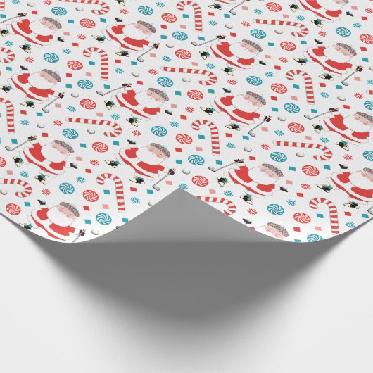Golf Holiday Geschenk Geschenkpapier (Ecke)