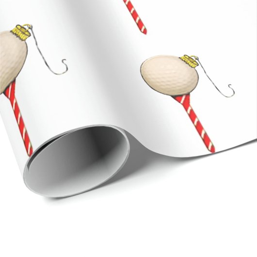 Golf Holiday Geschenk Geschenkpapier (Rolleneckpunkt)