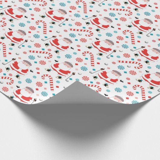 Golf Holiday Geschenk Geschenkpapier (Ecke)