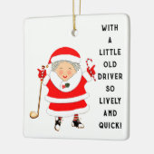 Golf Holiday Geschenk Keramikornament (Links)