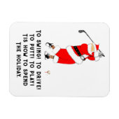 Golf Holiday Geschenk Magnet (Horizontal)
