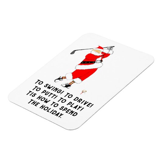 Golf Holiday Geschenk Magnet (Linke Seite)