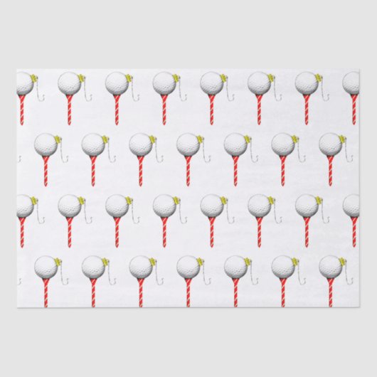 Golf Holiday Geschenkideen Seidenpapier (Vorderseite)
