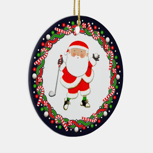 Golf Holiday Gift Keramik Ornament (Rechts)