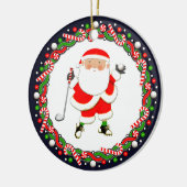 Golf Holiday Gift Keramik Ornament (Links)
