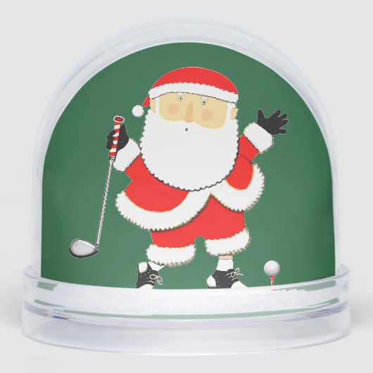 Golf Holiday Gift Snow Globe Schneekugeln (Vorderseite)