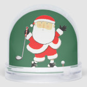 Golf Holiday Gift Snow Globe Schneekugeln (Rückseite)