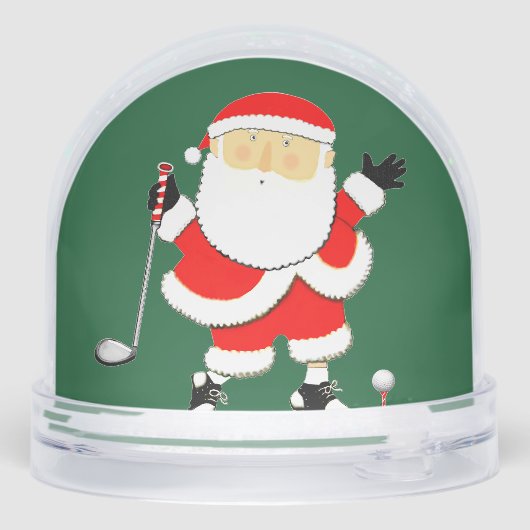 Golf Holiday Gift Snow Globe Schneekugeln (Rückseite)
