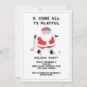 Golf Holiday Party Einladung (Vorderseite)