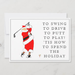 Golf Holiday Weihnachtskarten