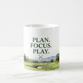 Golf Home-Dekor-Kollektion | Premium-Aquarell Kaffeetasse