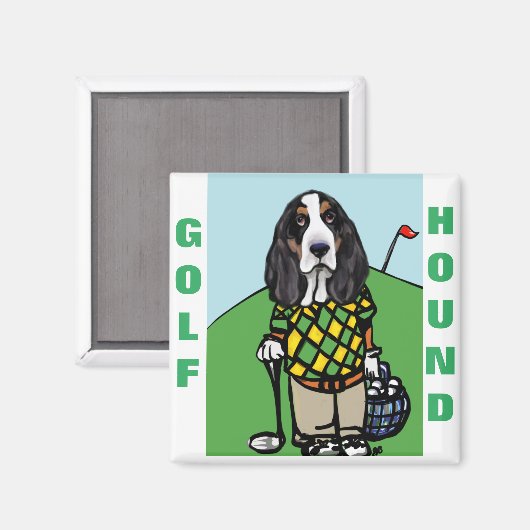 GOLF HOUND MAGNET (Vorderseite/Rückseite)