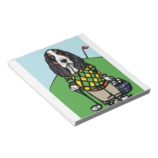 GOLF HOUND NOTIZBLOCK (angewinkelt)