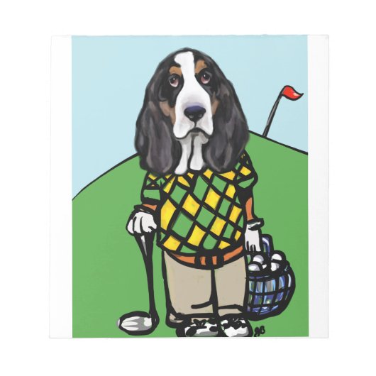 GOLF HOUND NOTIZBLOCK (Vorderseite)