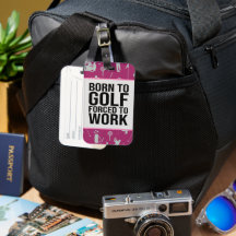 Golf Hübsch in Rosa: Golf Bag Tag