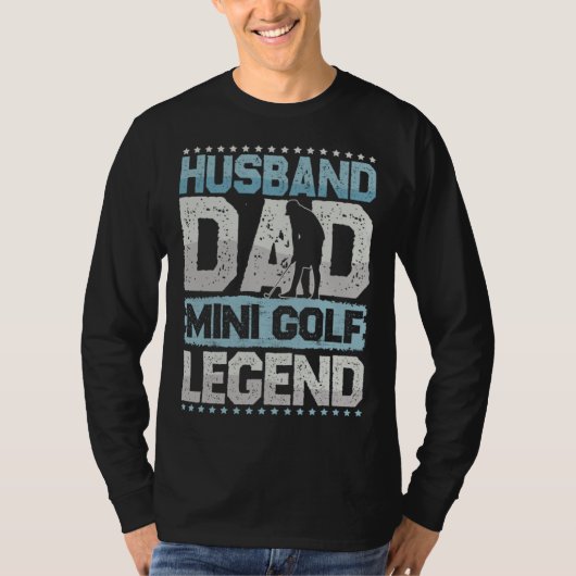Golf Husband Dad Minigolf Legend Minigolf Men T-Shirt (Vorderseite)