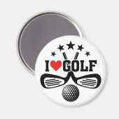 Golf I LIEBE GOLF Magnet (Vorderseite/Rückseite)