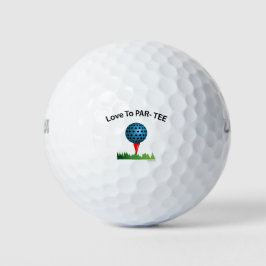 GOLF, I Liebe zu PAR-T-SHIRT Golfer, Golfspass Golfball