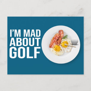 Golf I Mad über Golf Funny Gruß für Golfer Postkarte