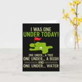 Golf I war einer unter dem heutigen Funny Golfer L Karte (Gelbe Blume)