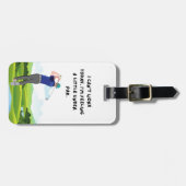 Golf Ich kann heute nicht mehr arbeiten, wenn ich Gepäckanhänger (Vorderseite horizontal)