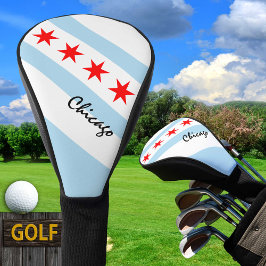 Golf Illinois & Chicago Flag / Golf Clubs Covers Golf Headcover