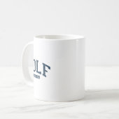 Golf Illinois Il Uni University Style Blue Kaffeetasse (Vorderseite Links)