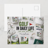 Golf im Alltag Postkarte (Vorne/Hinten)