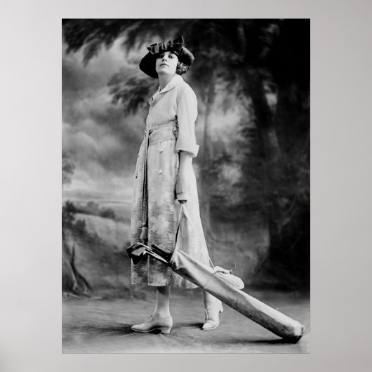 Golf im Stil der 1920er Jahre Poster (Vorne)