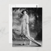 Golf im Stil der 1920er Jahre Postkarte (Vorne/Hinten)