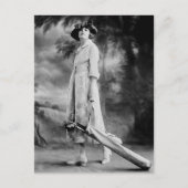 Golf im Stil der 1920er Jahre Postkarte (Vorderseite)