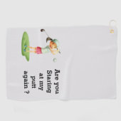 Golf im Stil mit Handtüchern nach Maß Golfhandtuch (Horizontal)