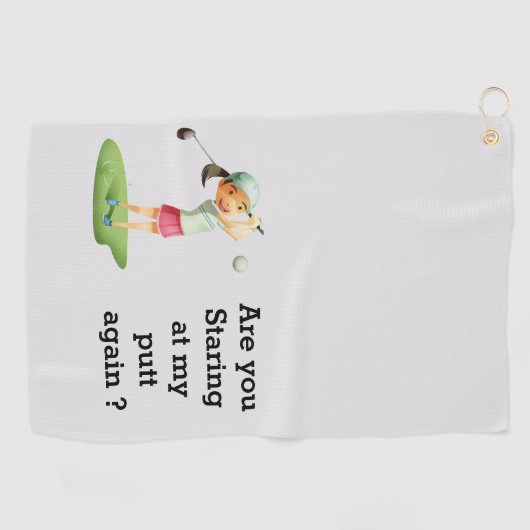 Golf im Stil mit Handtüchern nach Maß Golfhandtuch (Horizontal)