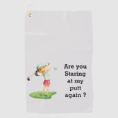 Golf im Stil mit Handtüchern nach Maß Golfhandtuch (Vorderseite)