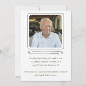 Golf im Wasser Einladung (Rückseite)