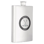 GOLF - Immer Golf Logo, Coole Maske Flachmann (Rechts)