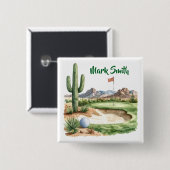 Golf in Arizona  Button (Vorne & Hinten)